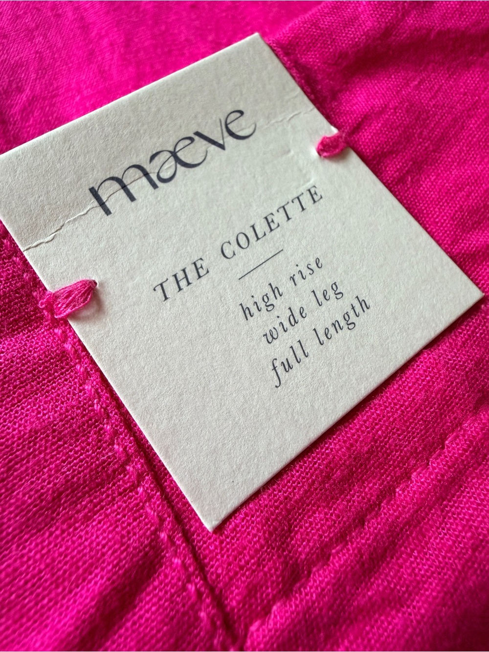 NWT Anthropologie Maeve Colette High Rise Wide Leg Linen Embroidered Pants - Picture 14 of 15